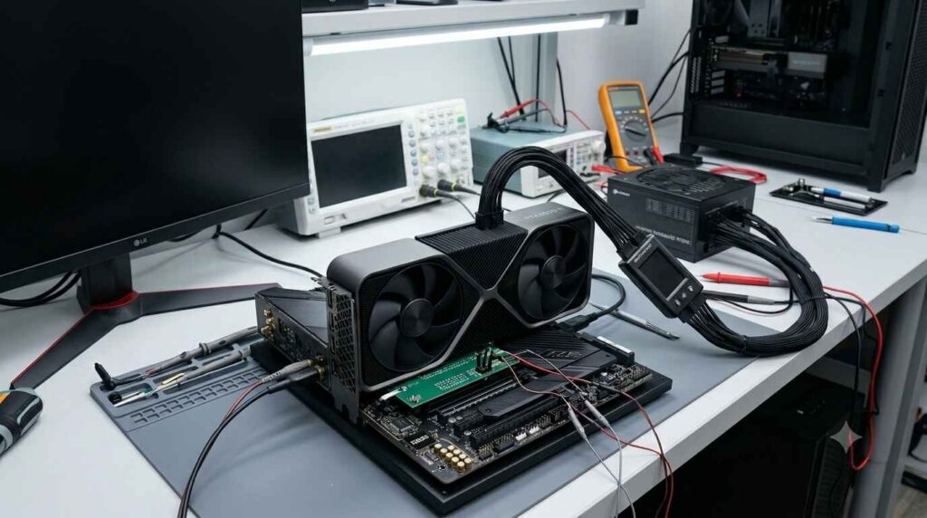 mesure-de-rendement-énergetique-RTX-5070-Ti