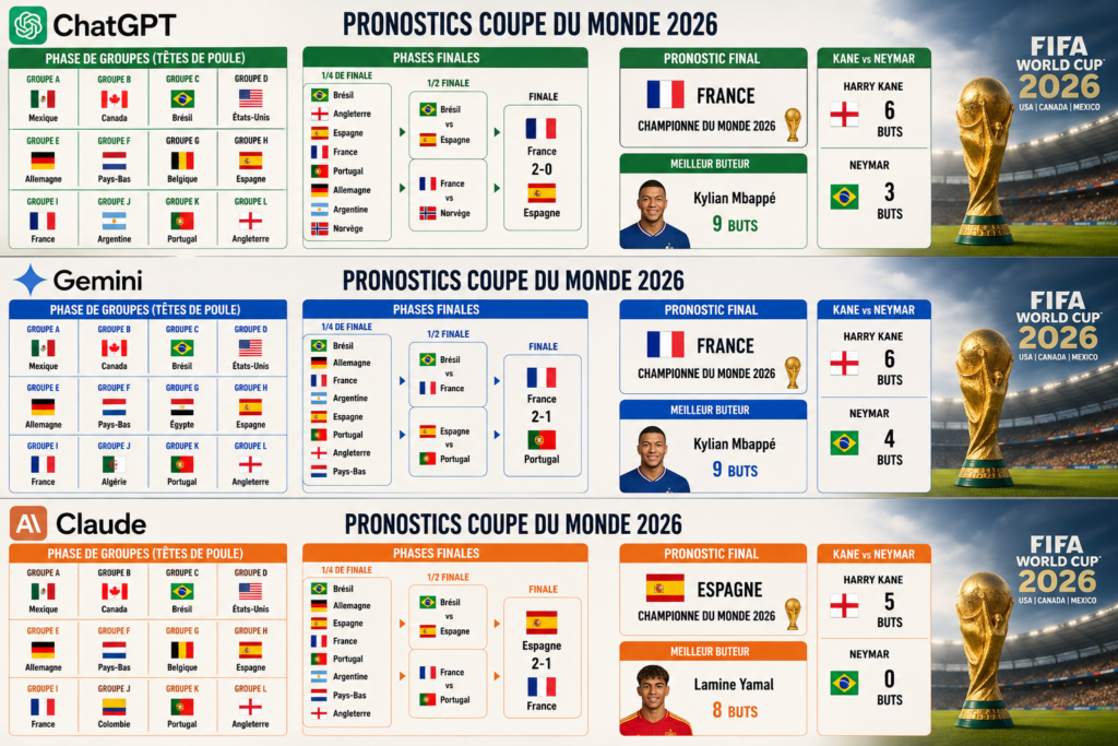 pronostics phase de poule mondial 2026
