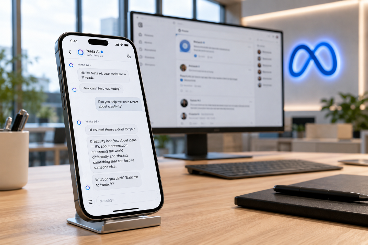 Meta AI dans les messages privés Threads 1