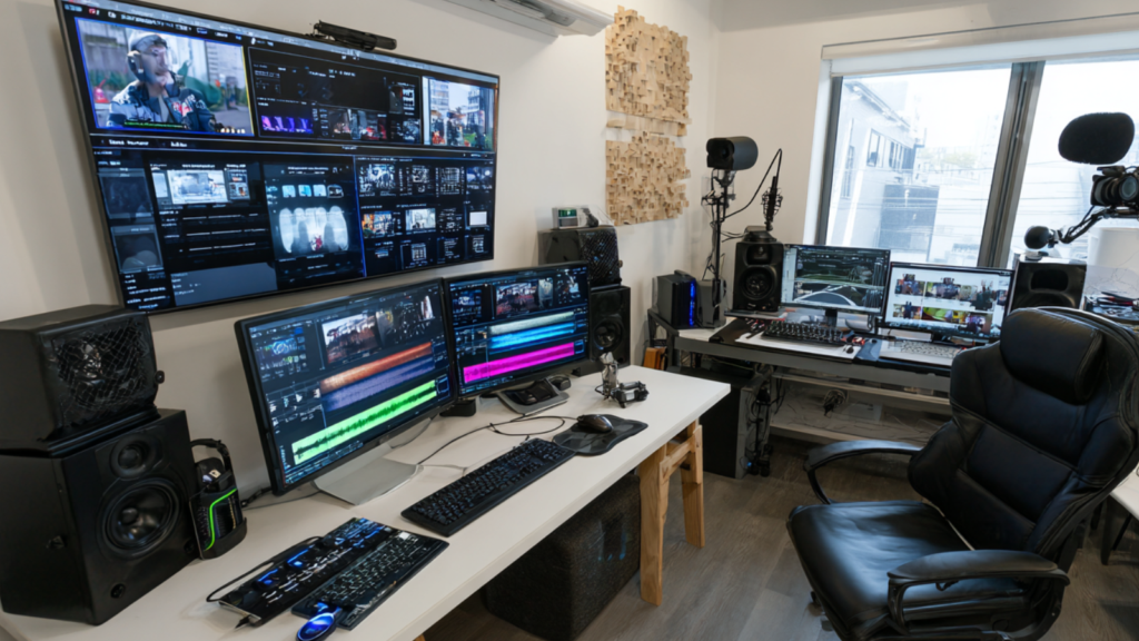 Studio de créateur de contenu professionnel