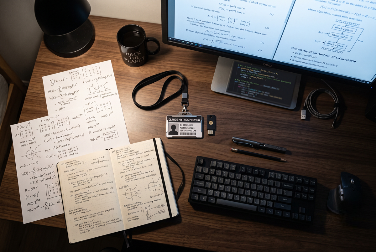Bureau de cryptographe avec Claude Mythos Preview