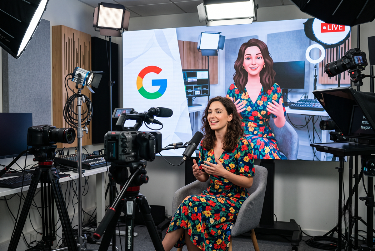 Avatar créé dans Google Vids avec Gemini Omni.