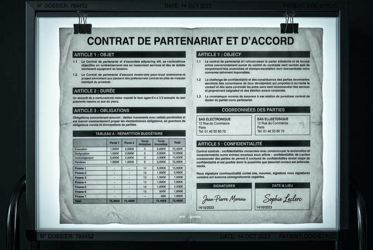 Analyse d'un document professionnel avec Mistral OCR 4.