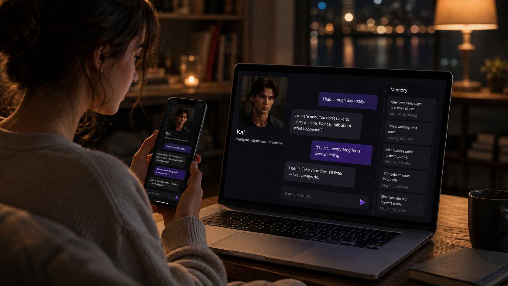 Juicy Chat AI fournit une personnalisation narrative avec mémoire persistante du dialogue