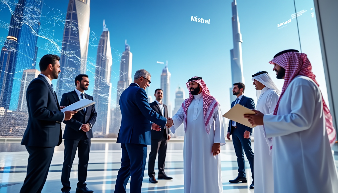 mistral annonce un partenariat stratégique de plusieurs centaines de millions d'euros visant à développer ses solutions innovantes en arabie saoudite, renforçant ainsi sa présence sur ce marché clé.