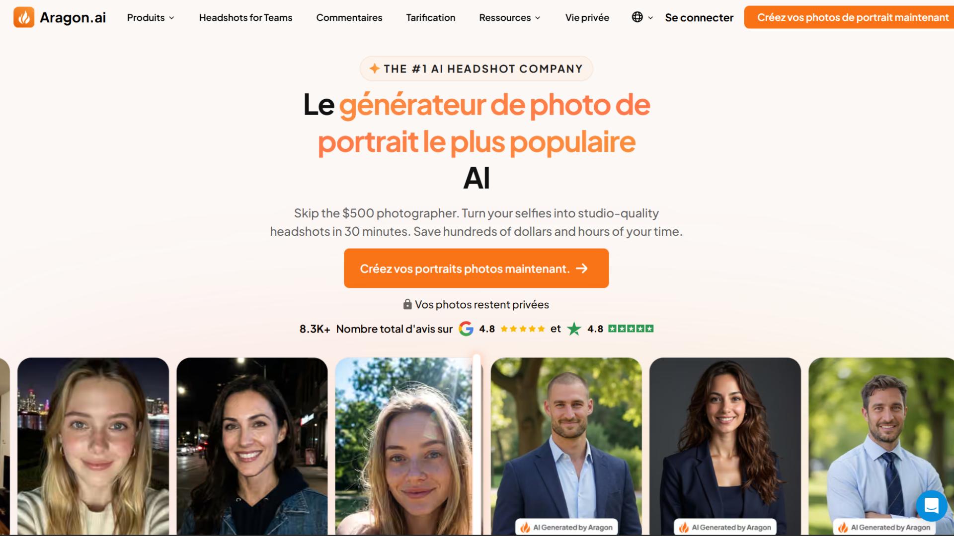 Aragon AI : Notre avis sur le générateur de portraits professionnels