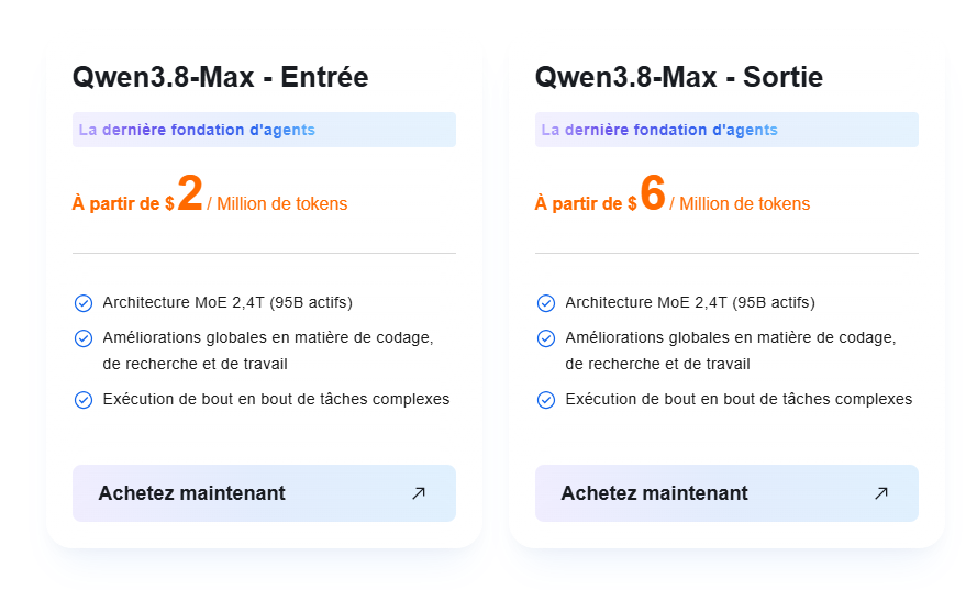 Tarif Qwen 3.8-flash-next